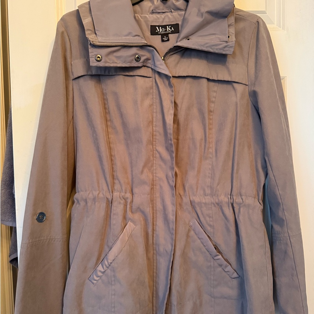 MoKa Women's Utility Jacket in Light Taupe